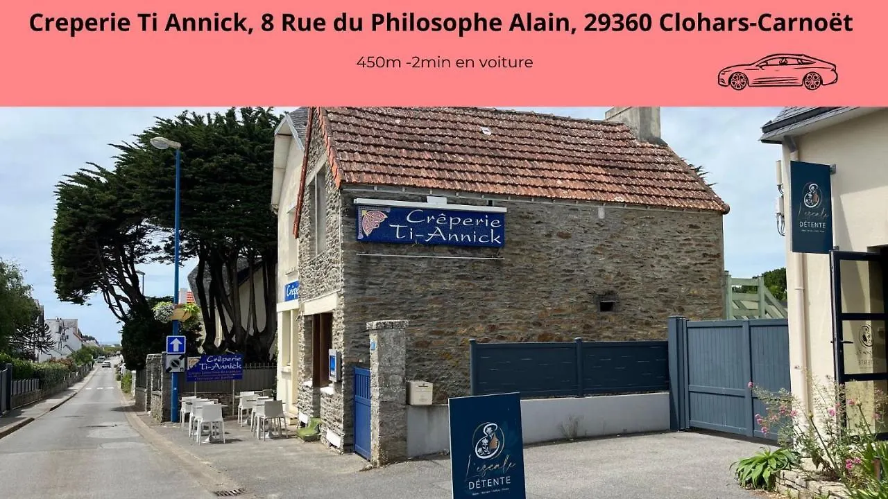 Le Clos Des Mouettes: Beachfront Haven with Wi-Fi and Private Parking Clohars-Carnoet 0*,  France