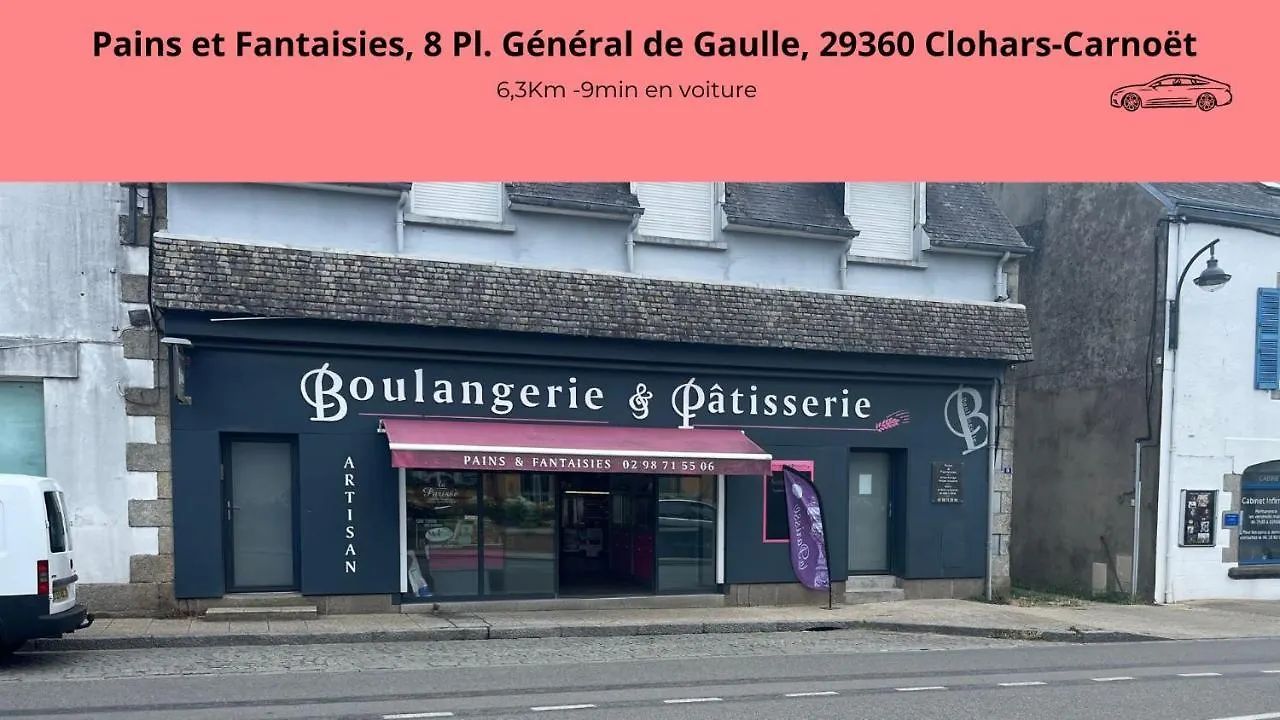 Apartment Le Clos Des Mouettes: Beachfront Haven with Wi-Fi and Private Parking Clohars-Carnoet France